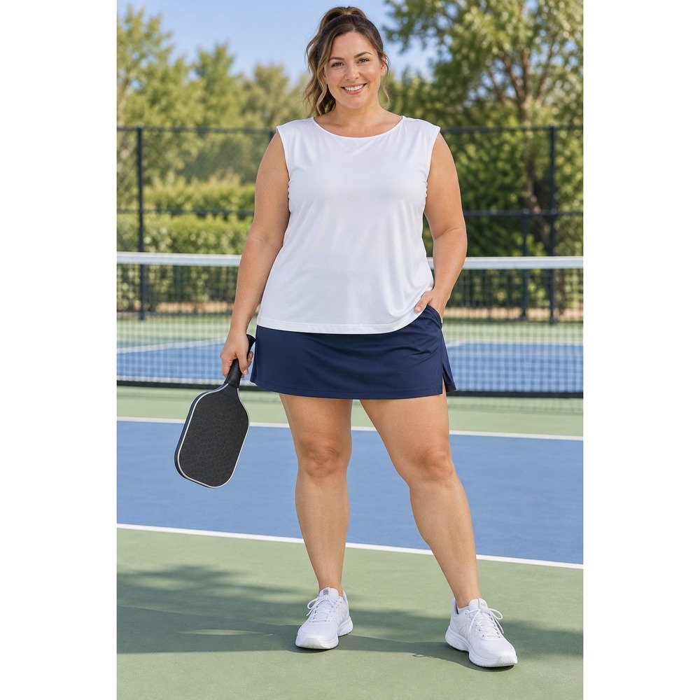 Eddie Bauer Outdoor Hiking Oversized 2XL White Sleeveless Pickleball Shirt